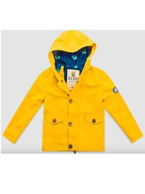 Kiel James Patrick KJP Kids Old Salt Raincoat in Yellow Sz 4